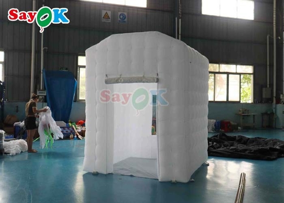 Tenda de ar inflável branca portátil leve exterior inflável casa tenda de domo para yoga