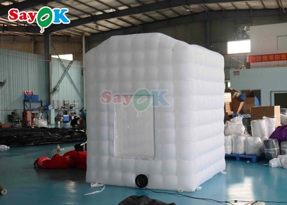 Tenda de ar inflável branca portátil leve exterior inflável casa tenda de domo para yoga