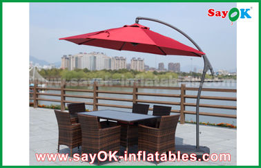 Estale acima o guarda-chuva de praia exterior de Sun da dobradura resistente UV da barraca da praia, parasol chinês do jardim