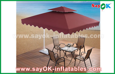 Barraca de acampamento do dossel guarda-chuva do pátio do jardim da praia de 2,5 * de 2.5M Advertising Sun Umbrella