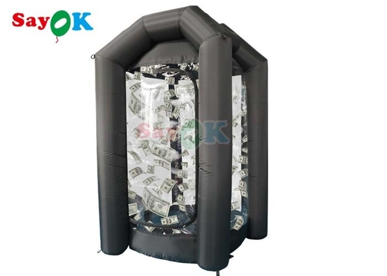 0.44mm PVC Cubo de Dinheiro Inflável Bote Negro Cubo de Dinheiro Rápido Máquina de Dinheiro Inflado