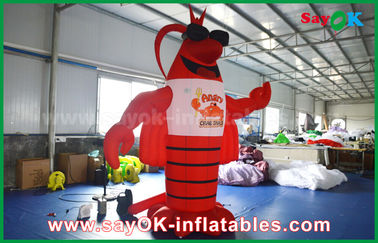 Lagosta inflável vermelha grande para anunciar a decoração/modelo artificial gigante da lagosta