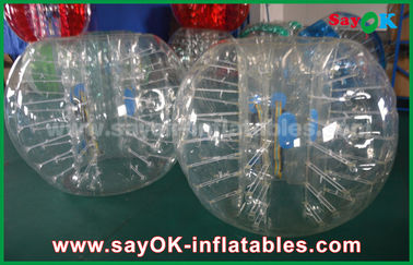 Jogos infláveis para adultos diâmetro abundante transparente do futebol 1.5m da bola da bolha do PVC/TPU de 0.8mm/de 1.0mm