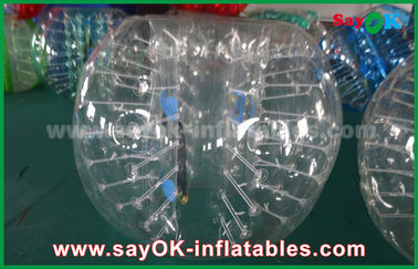 Jogos infláveis para adultos diâmetro abundante transparente do futebol 1.5m da bola da bolha do PVC/TPU de 0.8mm/de 1.0mm