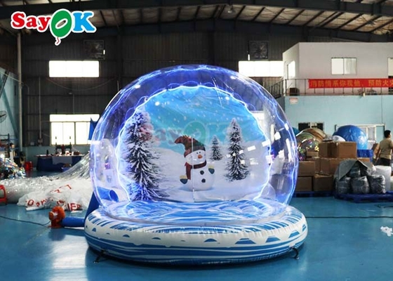 Gigante inflável bola de neve festa bolha de bolha rebentar Natal Globo de neve para o evento