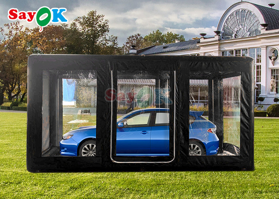 Tenda de garagem de automóveis inflável portátil exterior Tenda de lavagem de automóveis inflável durável
