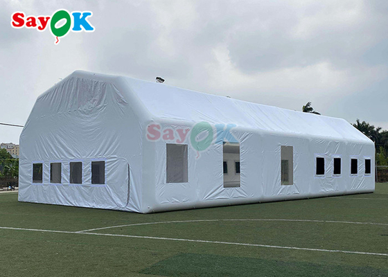 Casa de espuma inflável branca Casa de pintura aerógrafa Casa de expansão de tendas para acampamento Estação de estacionamento de carro Club de estação de trabalho