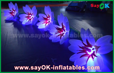 decoração clara inflável inflável de nylon longa da corrente de flor de 5m para o casamento