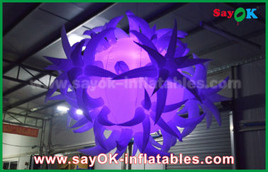 decoração inflável da iluminação do diâmetro 1.5m de pano de 190t Oxford com balão conduzido