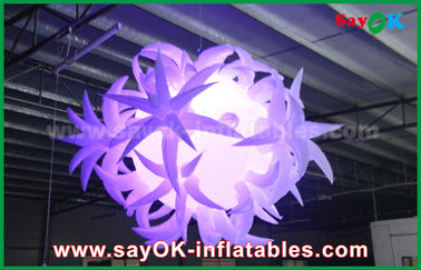 decoração inflável da iluminação do diâmetro 1.5m de pano de 190t Oxford com balão conduzido
