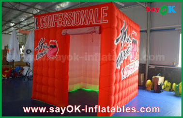 Barraca leve inflável da cabine da foto da decoração vermelha feita sob encomenda inflável do evento da barraca do partido para o arrendamento