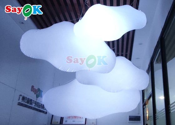 Eventos gigantes Balão inflável em forma de nuvem para publicidade 2m 2,5m 3m