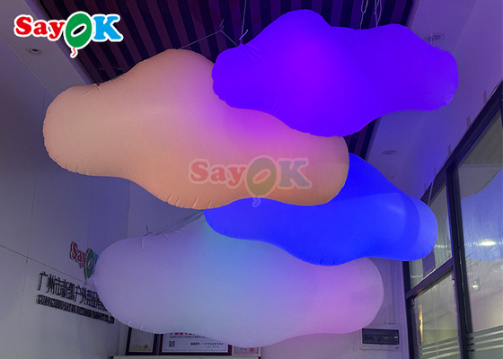 Eventos gigantes Balão inflável em forma de nuvem para publicidade 2m 2,5m 3m