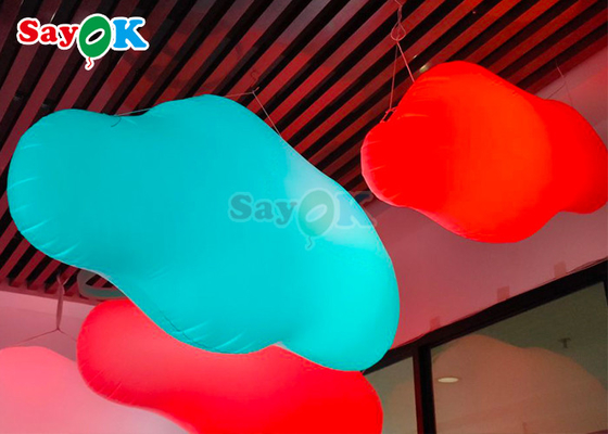 Balão de nuvem inflável de PVC colorido para decoração de festa de casamento