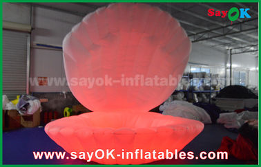Bens infláveis conduzidos coloridos da decoração da iluminação de 16 Shell para a fase/casamento