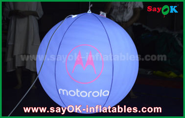 Decoração inflável azul/vermelha da iluminação fechou o balão de suspensão para anunciar