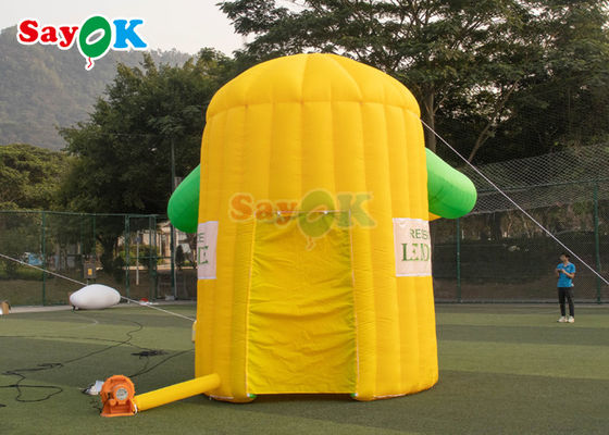9.8ft Atraente Fresco Amarelo Air Tent inflável Limão Frutas Stand Dome Tent