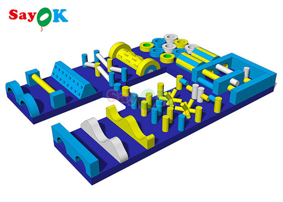 Jogo Interativo Inflável para Adultos Curso de Obstáculos Inflável Gigante 36ft