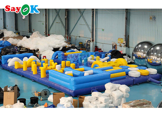 Impressão Digital Casa de Salto Comercial 36ft Crianças Terra Inflável Curso de Obstáculos Equipamento de Jogo