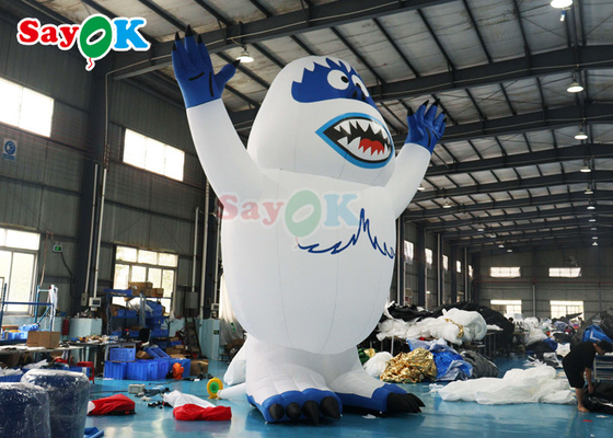 Animais Infláveis Férias Iluminação LED Monstro de Neve Inflável Homem de Neve Monstro de brinquedo para decoração ao ar livre