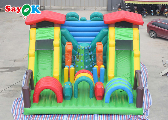 Parque temático inflável engraçado Slide trampolim para crianças Equipamento comercial de playground interior