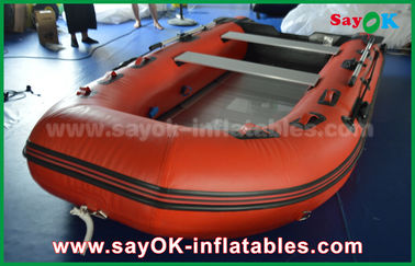 Barcos infláveis do PVC de encerado durável com assoalho e as pás de alumínio