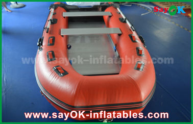 Barcos infláveis do PVC de encerado durável com assoalho e as pás de alumínio