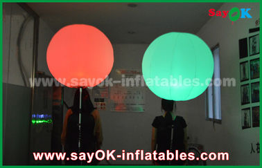 Bola inflável Windproof do diodo emissor de luz de pano de nylon de 190 D, balão inflável do diodo emissor de luz da promoção