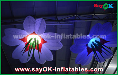 Flores infláveis de iluminação de suspensão coloridas para a decoração do festival