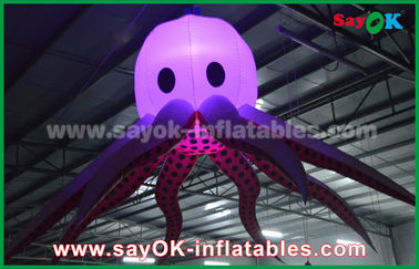Iluminação inflável gigante do polvo/Devilfish da iluminação do animal de mar para a decoração ou o partido