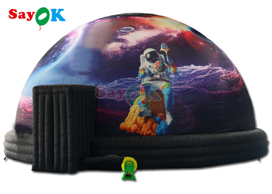 32Tenda de projecção de planeta inflável de 8 pés para astronautas tenda de projecção de cúpula preta para escola