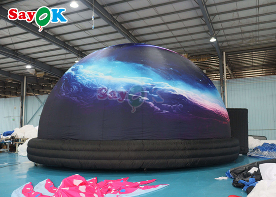 32Tenda de projecção de planeta inflável de 8 pés para astronautas tenda de projecção de cúpula preta para escola