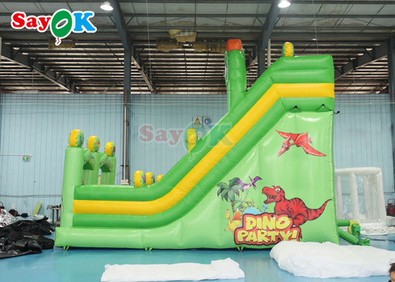 Slide de água de qualidade comercial infláveis Dinossauro inflável Slide de salto para crianças