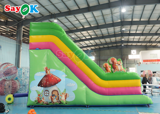 Slide de água inflável de qualidade comercial Slide inflável de arco-íris personalizado