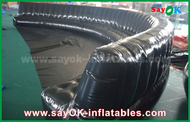 produtos infláveis feitos sob encomenda Eco-amigáveis 6 - sofá inflável selado hermeticamente preto do PVC dos 10m 0.6mm
