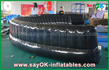 produtos infláveis feitos sob encomenda Eco-amigáveis 6 - sofá inflável selado hermeticamente preto do PVC dos 10m 0.6mm