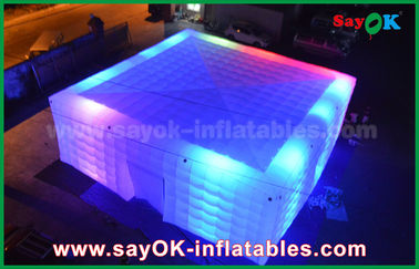 Barraca inflável branca gigante do ar da barraca 210 D Oxford do ar de Kampa com iluminação do diodo emissor de luz para o partido