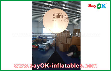 190T diâmetro de nylon de pano 1.5m que anuncia o balão inflável do suporte da decoração da iluminação com tripé