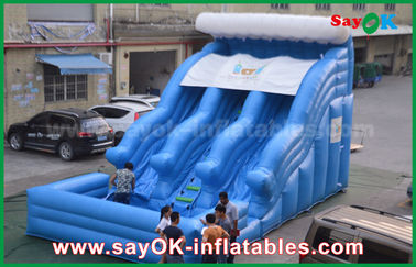 Slide inflável gigante grande anti-UV 0,55 PVC telhado molhado seco inflável bouncer slide