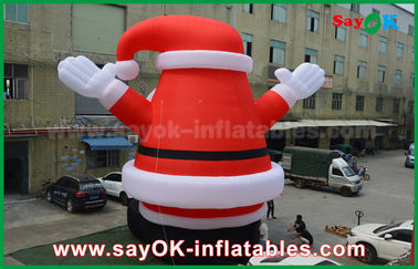Papai Noel inflável exterior bonito grande para a decoração do Natal