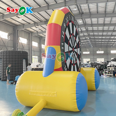 Jogo de dois lados 13ft inflável Futebol Dart Board Inflável Futebol Dart Kick Goal Game para Desporto ao Ar Livre