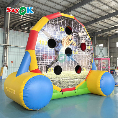 Jogo de lançamento de machados inflável Bola inflável Meta de lançamento de dardo Tabela de dardo inflável Dartbaord de futebol para eventos esportivos