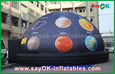 6m abóbada inflável portátil do planetário de pano de 210 D Oxford para o cinema com impressão completa