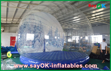 decorações infláveis do feriado do diâmetro de 3m/globo inflável transparente da neve de Chrismas para anunciar