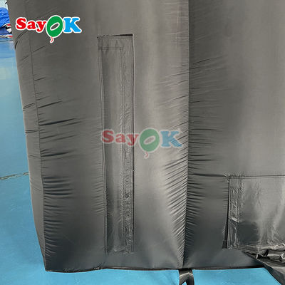 10x6x5.4mH Black Dome Inflatable Stage Tent para evento de festa