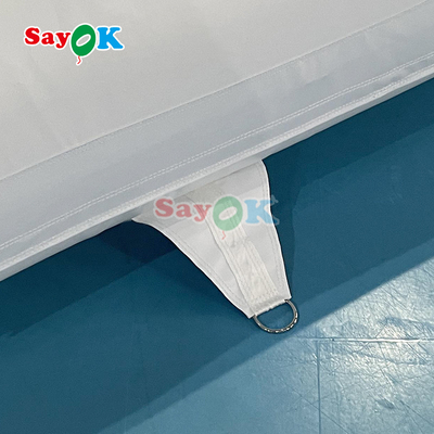 Personalizado Mini Moderno Splash Pad Branco Parque Aquático Curso de Obstáculos Inflavel Parque de Jogos Castelo Slide Combo