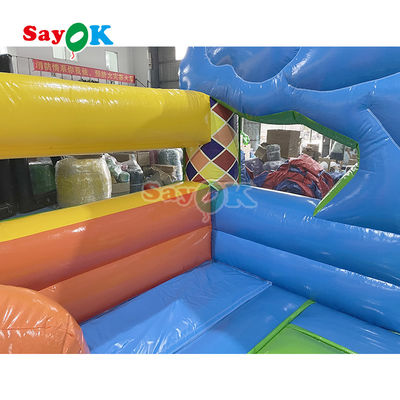 Jogos infláveis de castelo para crianças Jogos infláveis de casa Jump Bouncing And Slide com seleção de moinho de vento