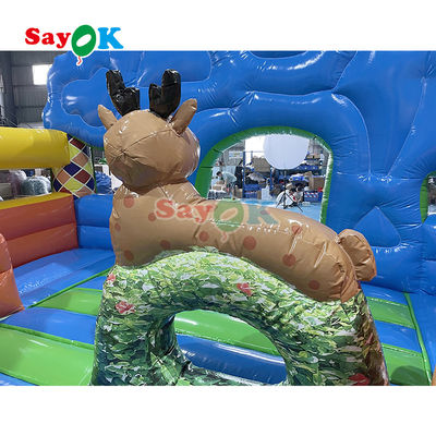 Jogos infláveis de castelo para crianças Jogos infláveis de casa Jump Bouncing And Slide com seleção de moinho de vento