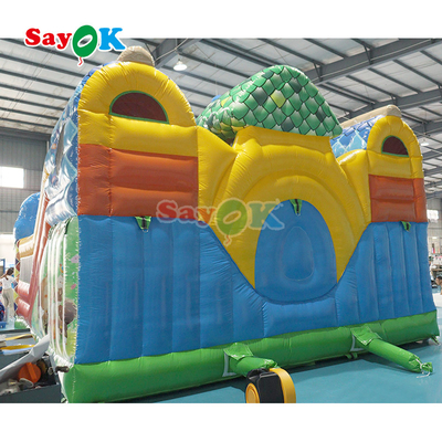 6X6X4.3MH Bounce Castle Slide Combo Bela aparência Conveniência de instalação
