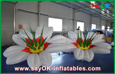 decoração inflável variável da iluminação da flor da cor 190T de nylon para o casamento